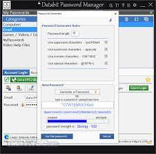 Databit Password Manager 1.1849 + Registration Code Free Download